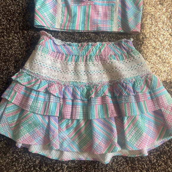 Loveshackfancy matching set 🩵 XS top and skirt - Picture 3 of 5